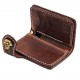 70S WALLET SHORTY ENGRAVED BROWN