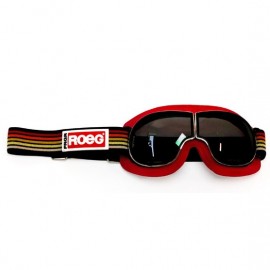 ROEG JETTSON FOUNDRY GOGGLE BLACK AND STRIPED STRAP