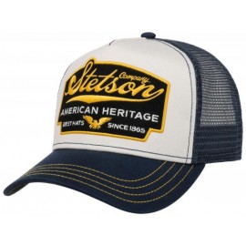 STETSON AMERICAN HERITAGE TRUCKER BLUE CAP