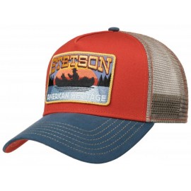 STETSON GORRA CANOE TRUCKER BLUE-RED CAP