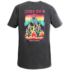 JOHN DOE SNAKE ON FIRE FADE OUT BLACK T-SHIRT