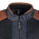 CHAQUETA HELSTONS COLT AIR MESH LEATHER AND BLUE