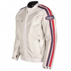 CHAQUETA HELSTONS PACE AIR MESH SILVER AND RED