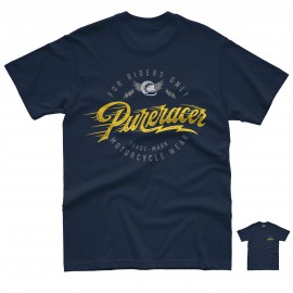PURERACER CLASSIC STAMP FAST LOGO BLUE NAVY