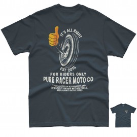 CAMISETA PURERACER ITS ALL RIGHT INK GREY