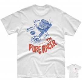 CAMISETA PURERACER STRONG AND FAST PISTON WHITE