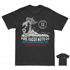 PURERACER TOOL AND WINGS BLACK T-SHIRT