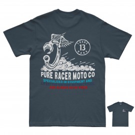 PURERACER TOOL AND WINGS GREY CHARCOAL T-SHIRT
