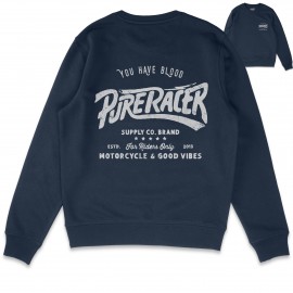 SUDADERA PURERACER YOU HAVE BLOOD BLUE