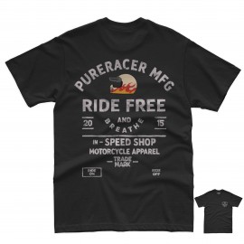 PURERACER RIDE FREE T-SHIRT BLACK