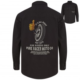 PURERACER ITS ALL RIGHT BLACK SHIRT