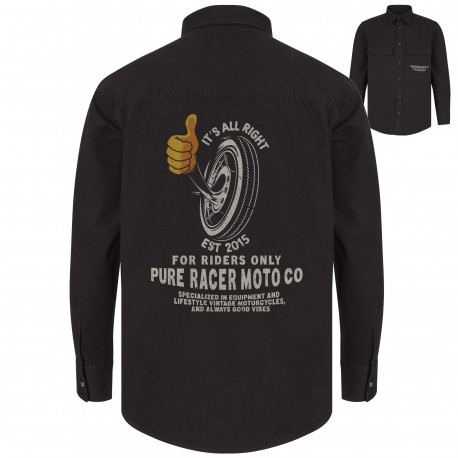 CAMISA PURERACER ITS ALL RIGHT BLACK