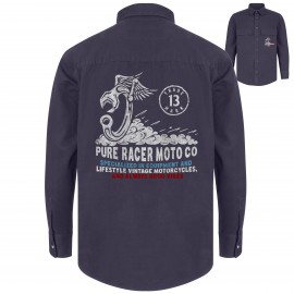 CAMISA PURERACER TOOL AND WINS BLUE NAVY