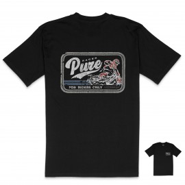 PURERACER OLD PATCH BLACK T-SHIRT