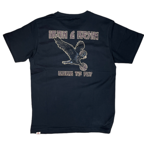 IRON AND RESIN BORN TO FLY BLACK TEE