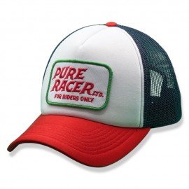 PURERACER ELECTRIC WHITE RED BLUE CAP