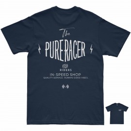PURERACER FOR RIDERS BLUE T-SHIRT