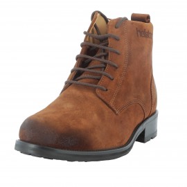 HELSTONS DEVILLE SUEDE BROWN LEATHER BOOTS