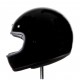 casco Iguana custom "el villano" (Homologado) negro brillo